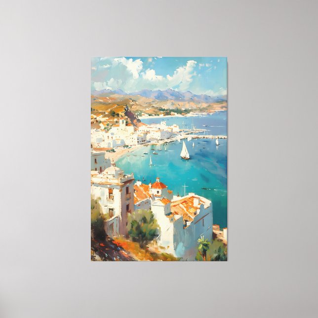 Mediterranean Coast in Spain, Cartagena Canvastryck (Framsida)