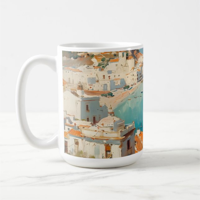 Mediterranean Coast in Spain, Cartagena Kaffemugg (Vänster)