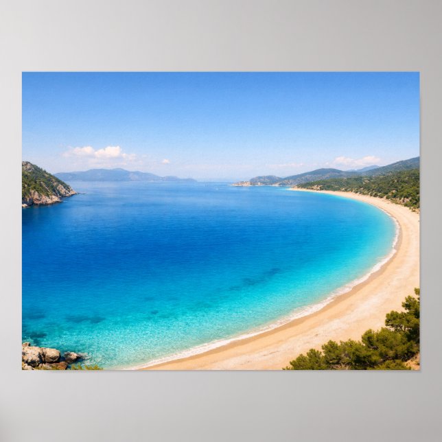 Mediterranean Coast Ocean Bay Poster (Framsidan)