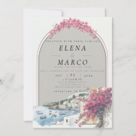 Mediterranean / European Destination Wedding  Inbjudningar