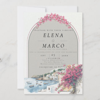 Mediterranean / European Destination Wedding  Inbjudningar