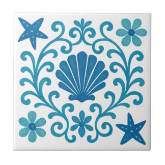 Mediterranean Harmony – Blue & Turquoise Coastal Kakelplatta