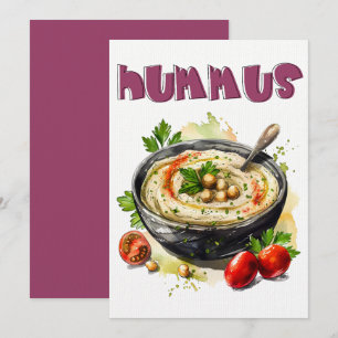Mediterranean Hummus Healthy Vegan Food ح م ص Inbjudningar
