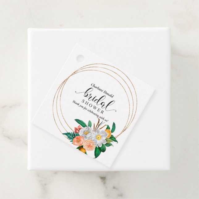 Mediterranean Italien Blå Kakel Bröllopsdusch  Gåvor Etiketter (På plats)