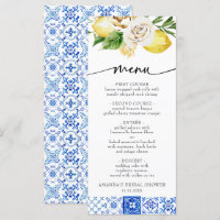 Mediterranean Italy Floral Lemon Bridal Shower