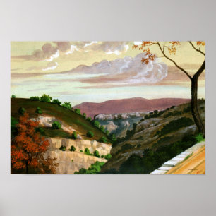 "Mediterranean Landscape" av Prosper Merimee Poster