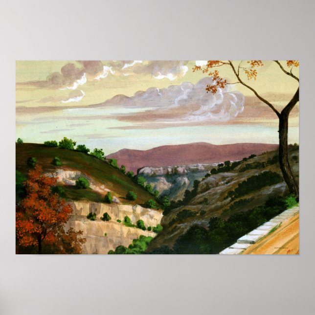 "Mediterranean Landscape" av Prosper Merimee Poster (Framsidan)