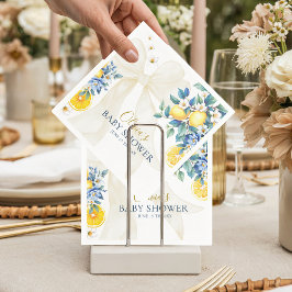 Mediterranean Lemon Amalfi Citrus Baby Shower  Pappersservett