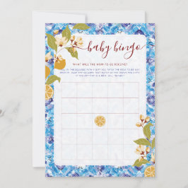 Mediterranean Lemon Amalfi Coast Baby Shower Inbjudningar