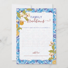 Mediterranean Lemon Amalfi Coast Baby Shower Inbjudningar