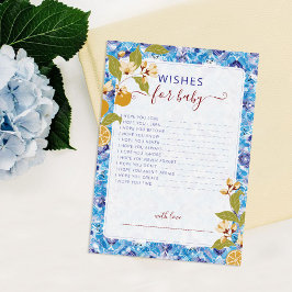 Mediterranean Lemon Amalfi Coast Baby Shower Inbjudningar