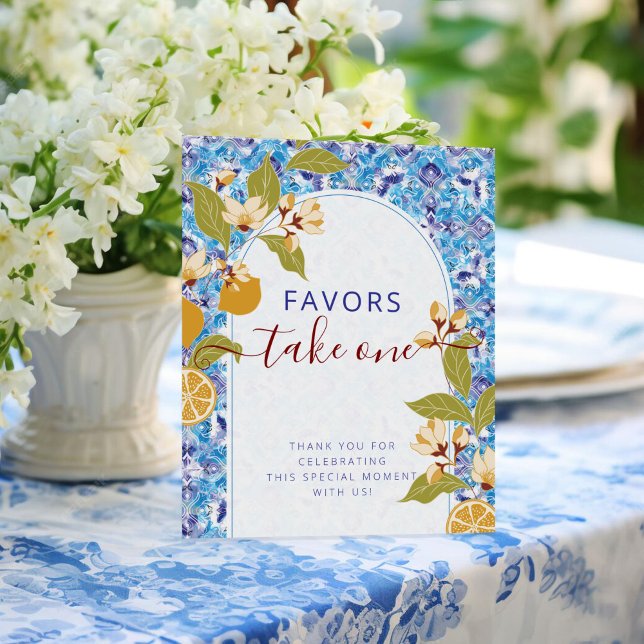 Mediterranean Lemon Amalfi Coast Baby Shower Poster (Skapare uppladdad)