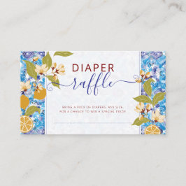 Mediterranean Lemon Amalfi Coast Baby Shower Tilläggskort