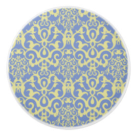 Mediterranean Pattern - Blue and Yellow Ornament Knopp