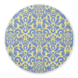 Mediterranean Pattern - Blue and Yellow Ornament Knopp