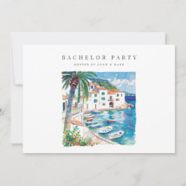 Mediterranean Sällskapsfest Inbjudningskort