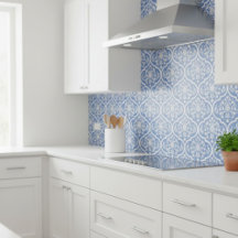 Mediterranean Style Tile with Geometric Pattern