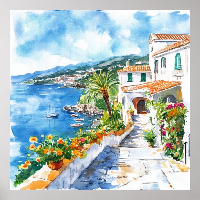 Mediterranean Summer Poster (Framsidan)