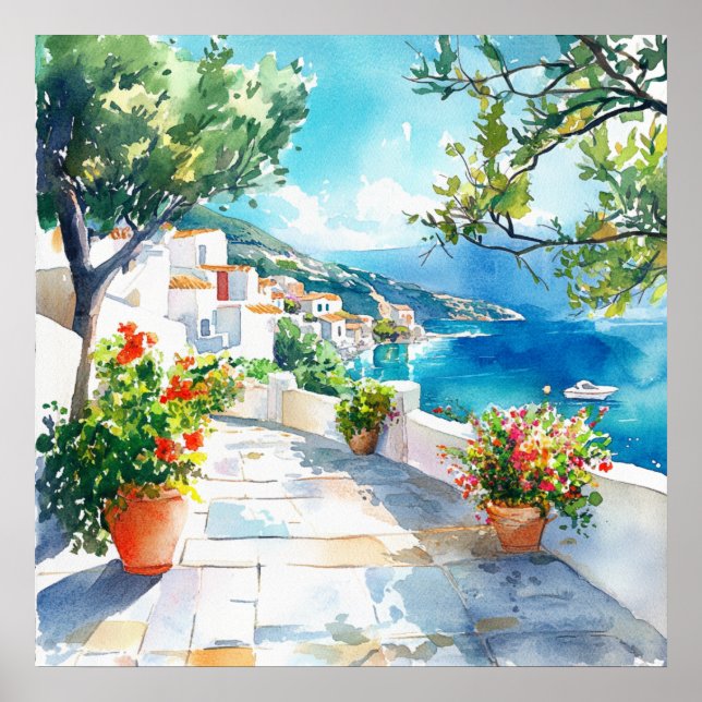 Mediterranean Summer Poster (Framsidan)