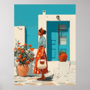 Mediterranean Summer Stil Stroll Poster