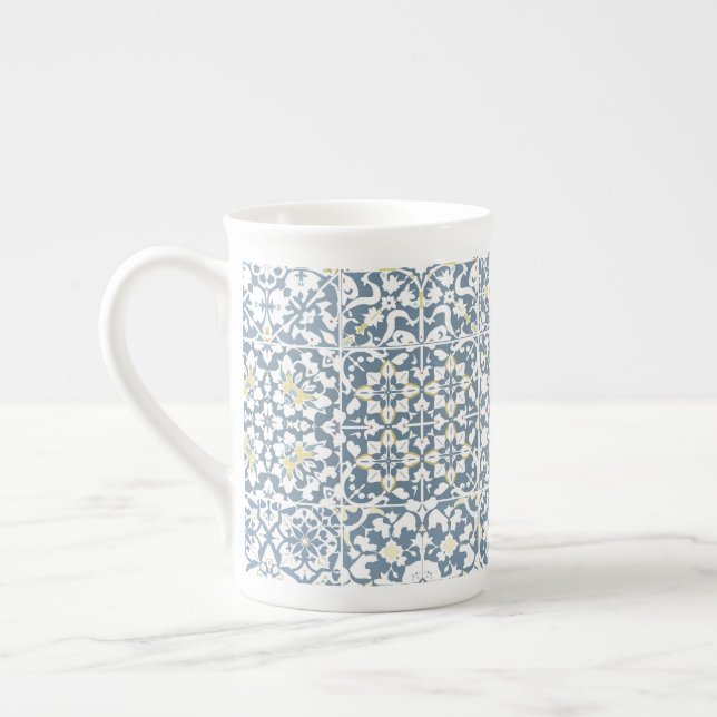 Mediterranean Tiles, Moroccan, Majolica, Azulejo Benporslin Mugg (Vänster)