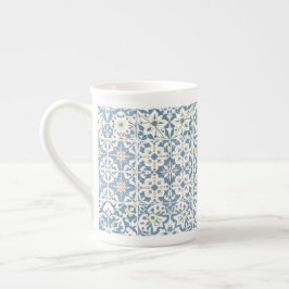 Mediterranean Tiles, Moroccan, Majolica, Azulejo Benporslin Mugg