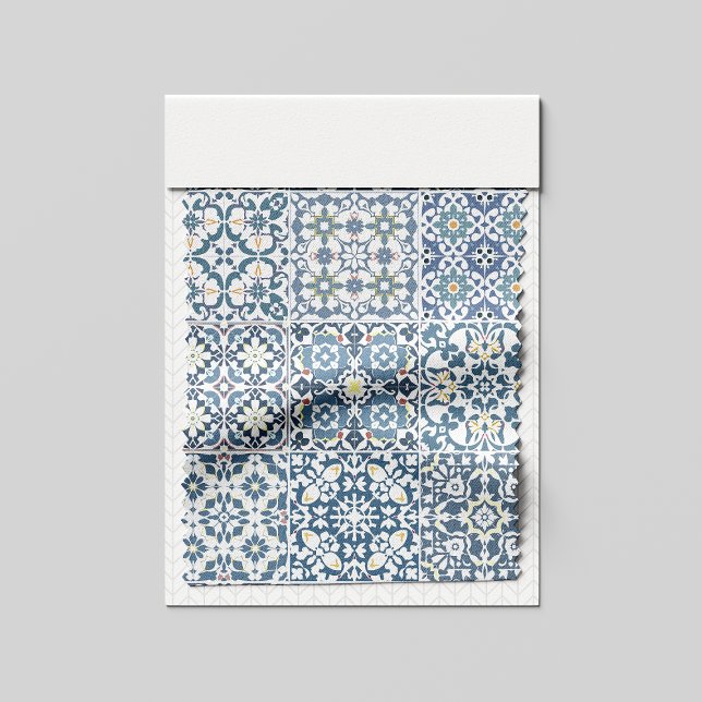 Mediterranean Tiles, Moroccan, Majolica, Azulejo Tyg (Skapare uppladdad)