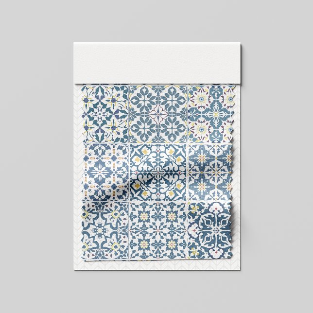 Mediterranean Tiles, Moroccan, Majolica, Azulejo Tyg (Skapare uppladdad)