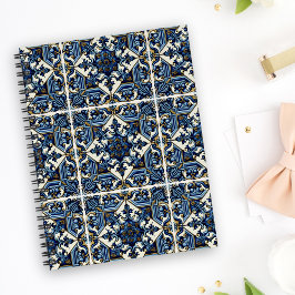 Mediterranean Tiles, Portugal, Azulejo, Majolica Anteckningsbok
