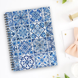 Mediterranean Tiles, Portugal, Azulejo, Majolica Anteckningsbok