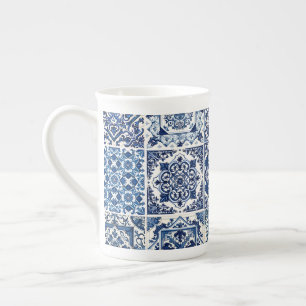 Mediterranean Tiles, Portugal, Azulejo, Majolica Benporslin Mugg