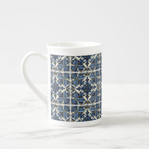 Mediterranean Tiles, Portugal, Azulejo, Majolica Benporslin Mugg