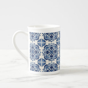 Mediterranean Tiles, Portugal, Azulejo, Majolica Benporslin Mugg