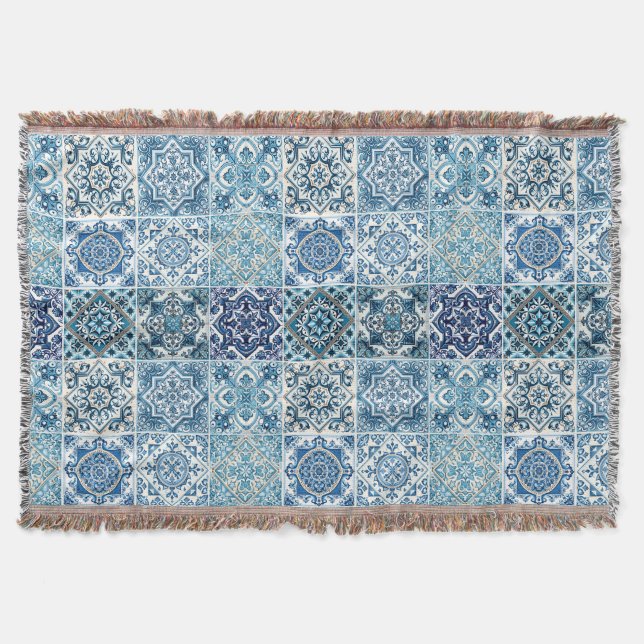 Mediterranean Tiles, Portugal, Azulejo, Majolica Filt (Framsidan)