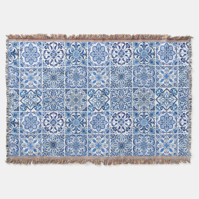 Mediterranean Tiles, Portugal, Azulejo, Majolica Filt (Framsidan)