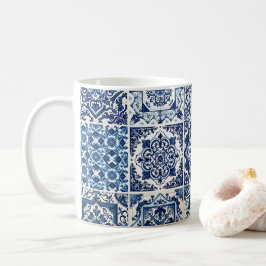 Mediterranean Tiles, Portugal, Azulejo, Majolica Kaffemugg