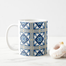 Mediterranean Tiles, Portugal, Azulejo, Majolica Kaffemugg