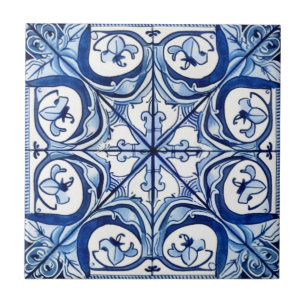 Mediterranean Tiles, Portugal, Azulejo, Majolica Kakelplatta