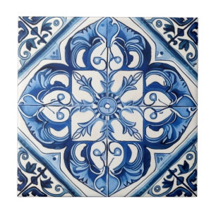 Mediterranean Tiles, Portugal, Azulejo, Majolica Kakelplatta