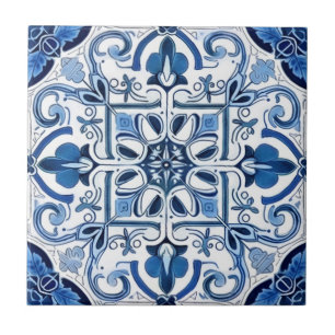 Mediterranean Tiles, Portugal, Azulejo, Majolica Kakelplatta