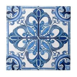 Mediterranean Tiles, Portugal, Azulejo, Majolica Kakelplatta