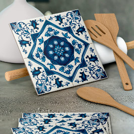 Mediterranean Tiles, Portugal, Azulejo, Majolica Kakelplatta