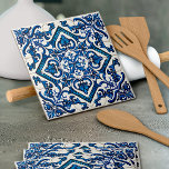 Mediterranean Tiles, Portugal, Azulejo, Majolica Kakelplatta<br><div class="desc">Elegant,  snyggt och sofistikerat mönster med Medelhavsplattor i blått och vitt färg. Modern och trendig,  perfekt för Azulejo älskare i ditt liv.</div>