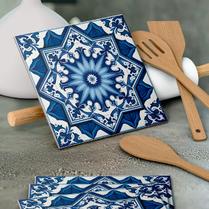 Mediterranean Tiles, Portugal, Azulejo, Majolica Kakelplatta