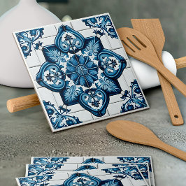Mediterranean Tiles, Portugal, Azulejo, Majolica Kakelplatta