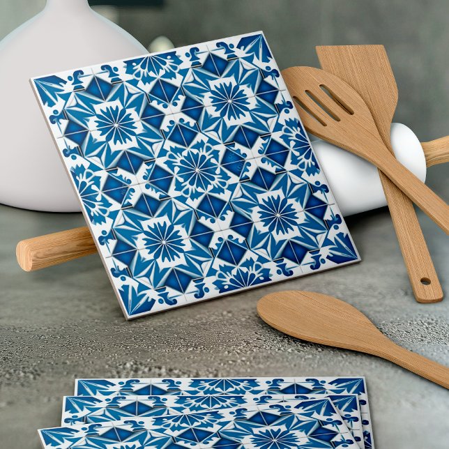 Mediterranean Tiles, Portugal, Azulejo, Majolica Kakelplatta (Skapare uppladdad)