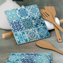 Mediterranean Tiles, Portugal, Azulejo, Majolica Kakelplatta