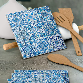 Mediterranean Tiles, Portugal, Azulejo, Majolica Kakelplatta