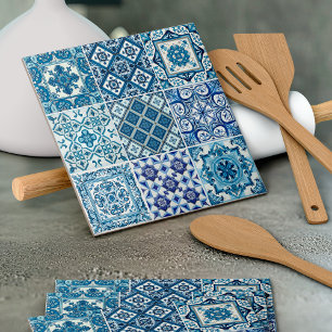 Mediterranean Tiles, Portugal, Azulejo, Majolica Kakelplatta