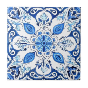 Mediterranean Tiles, Portugal, Azulejo, Majolica Kakelplatta